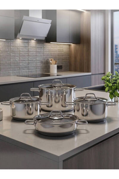Hascevher Octavia 8 Pcs Cookware Set