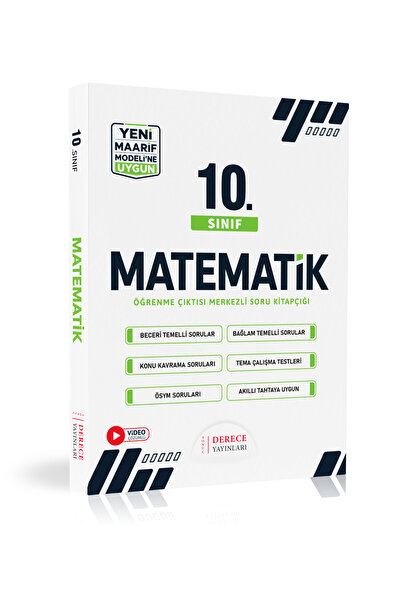 Derece Yayınları 10. Sınıf Matematik Set Maarif Modeline Uygun