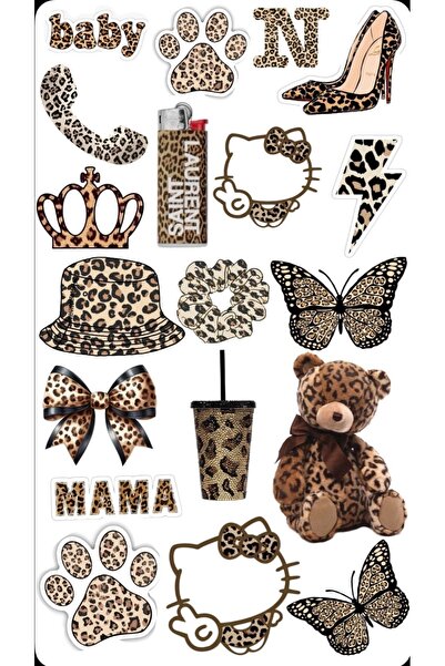 Limitless Design Women's Sticker Pati Bear Butterfly Shoes Queen Crown