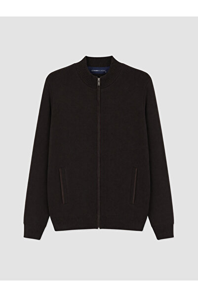 LC Waikiki Peak New Season Regular High Collar Men's Knitwear Cardigan