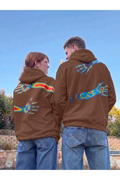 macklin Lover - Friend Couple Combination Hugging Hands Back Printed Special ...