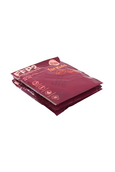 OEM Măști de față FFP2 pentru copii, vârsta 3-6 ani, 5 straturi, CE 1463, pachet de 50, alb