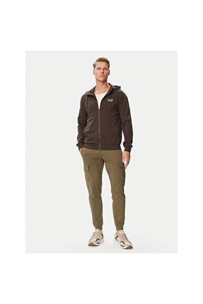 EA7 Emporio Armani Bluză bărbătească 8NPM33 PJVRZ Maro