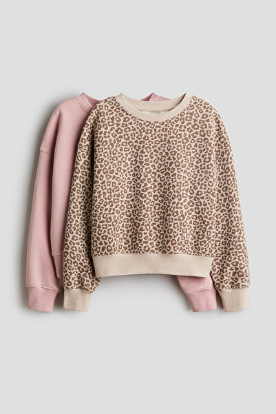 H&M 2'li İçi Tüylü Sweatshirt