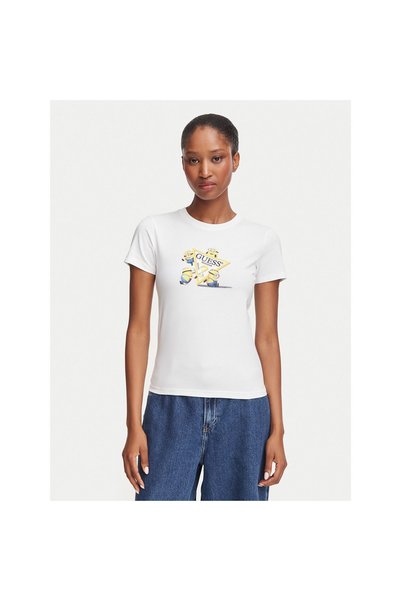 Guess Jeans Tricou de damă W6YI62K6415 Alb