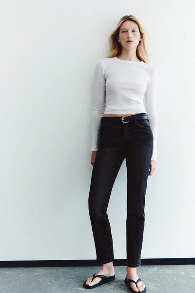 H&M Straight Regular Waist Jeans