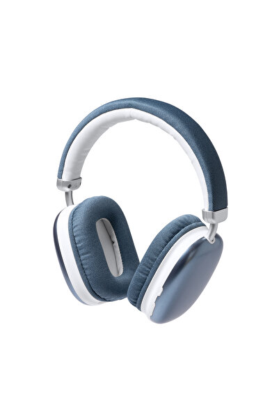 STAMINA Căști wireless Bluetooth LUCA, over-ear, textil, albastru melanj