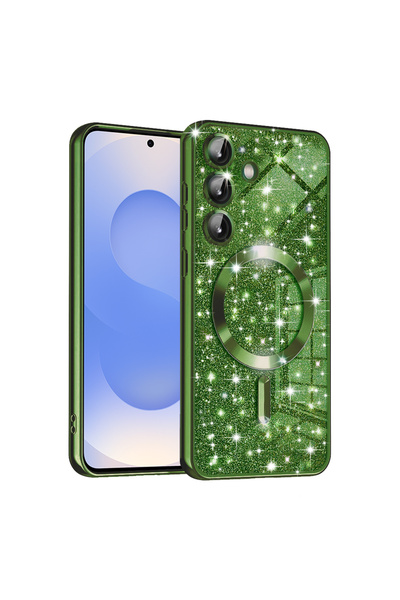 Techsuit Θήκη για Samsung Galaxy S25, Πολυτελής με Γκλίτερ MagSafe, αντικραδα...