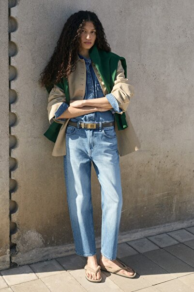 H&M Mom Regular Waist Ankle Jeans