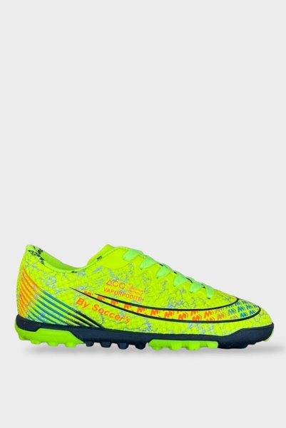 Jagulep Men's Comfortable Astroturf Field Shoes Yellow - Black