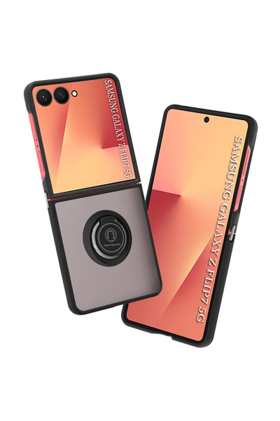 Techsuit Case for Samsung Galaxy Z Flip7, Glinth, shockproof, black