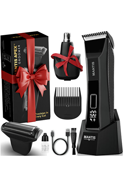 mantis Aparat de Tuns APEX 5-in-1, Lama Ceramica DLC, IPX7, Barba Corp Nas Ur...