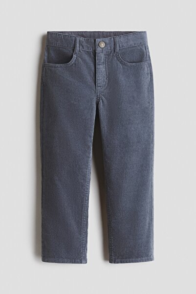 H&M Fitilli Kadife Pantolon Relaxed Fit