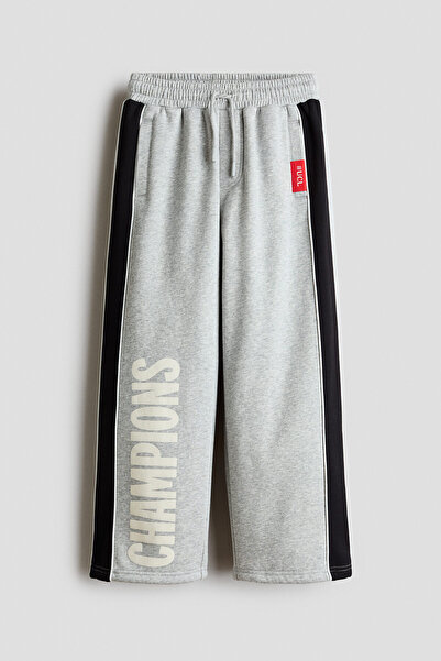 H&M Baskılı ve İçi Tüylü Jogger Pantolon