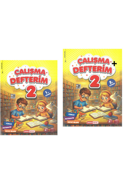 Kırmızı Beyaz Yayınları Kırmızı Beyaz 2.Sınıf Çalışma Defterim 1.Dönem Ve 2.D...