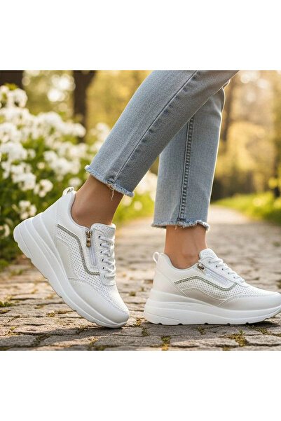 trender Flet Zenne 207 Beyaz Kadın Sneaker UN03C207