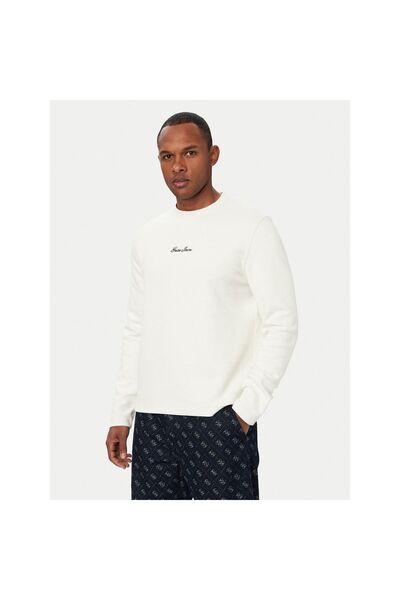 Guess Jeans Bluză cu mânecă lungă pentru bărbați M6YP08K4176 Bej
