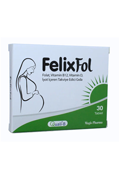 MAGISPHARMA FelixFol 30 tablet Folat & Vitamin B12 & İyot & D Vitamini İçeren...