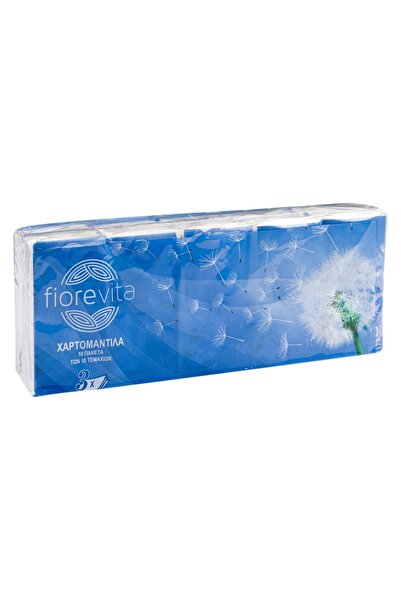 OEM Fiorevita Șervețele faciale cu 3 straturi, Pachet 10x10 (100 în total)