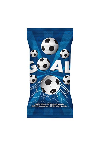 OEM Șervețele umede Goal Soccer Pattern - 20 bucăți