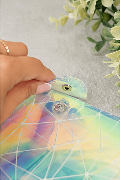 Mint Design Accumulation Agenda - Budget Planner Wallet - Crystal Hologram