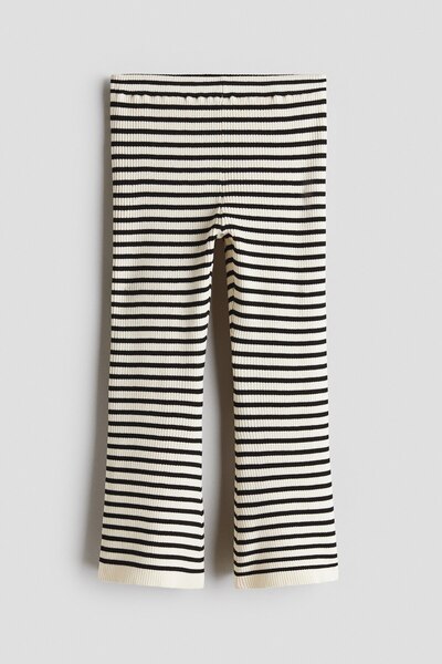 H&M Lastik Örgülü İspanyol Paça Tayt