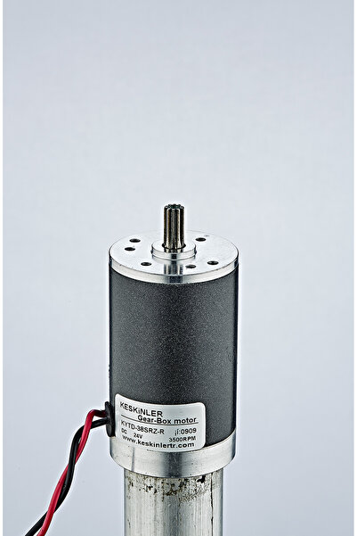 24V 3500 RPM DC Redüktörlü Motor (Yuvarlak Gövde Tip 1)