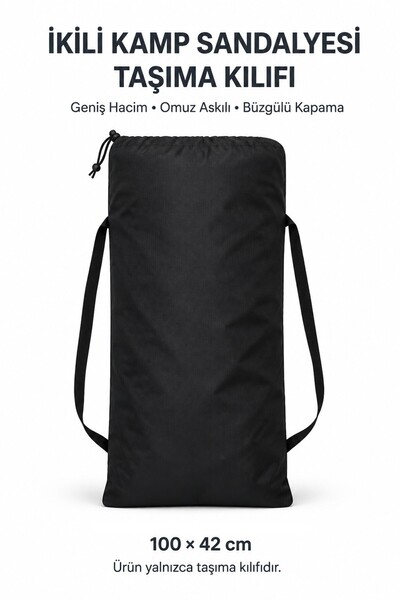 Düvenci 2 torbe za nošenje kamp stolica, antracit 100 × 42 cm