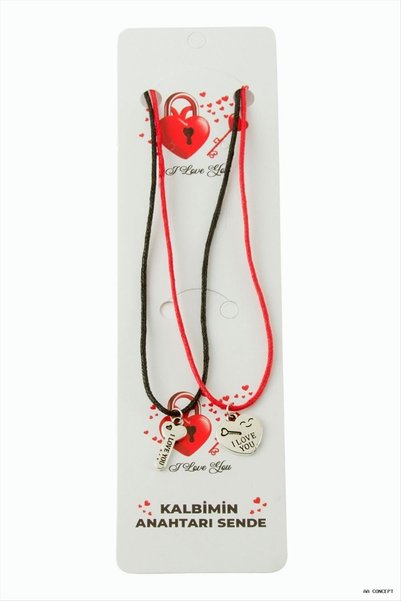 ZERO LAND CONCEPTA "Key to My Heart" Friendship Necklaces - Pair (190953) Nec...