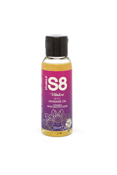 Stimul8 S8 Ulei de masaj S8 50ml Lămâie Omani și Ghimbir Picant