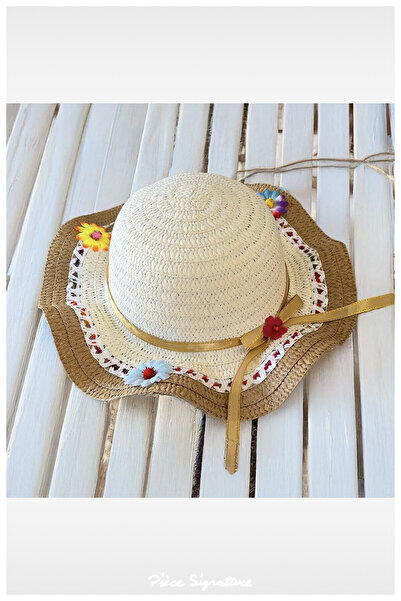 PIECE SIGNATURE Solid Color Mercerized Girl's Hat (Age 3-7)