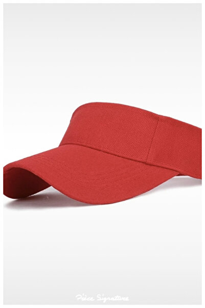 PIECE SIGNATURE Quality Solid Color Cotton Tennis Hat (Visor Cap)