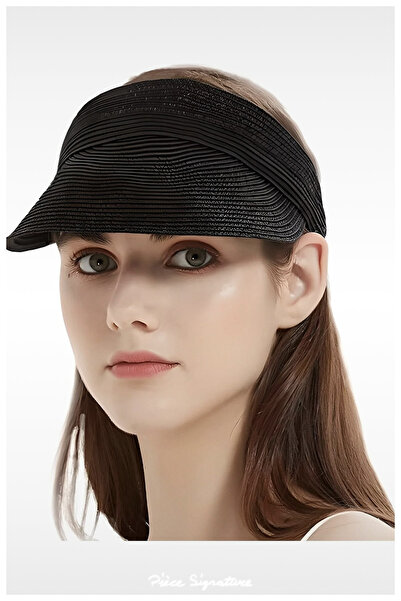 PIECE SIGNATURE Empty Straw Hat for Women and Men (53-59 Cm)