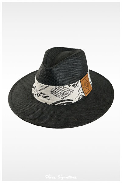 PIECE SIGNATURE Paper Hat with Belt Detail