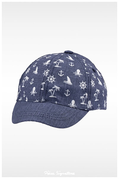 PIECE SIGNATURE 100% Cotton Sun Hat for Boys (1-3 Years) (Size 48-50)