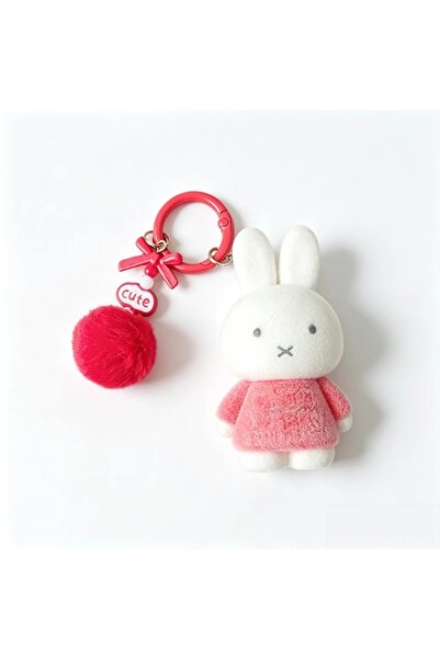 Choice5 F Miffy ميدالية مفاتيح قطيفة بتصميم أرنب لطيف، إبداعية وعصرية، قلادة ...