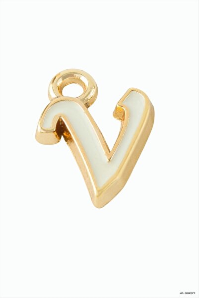 ZERO LAND Aconcept Yellow Color Tassel Pendant (191321) Letter V