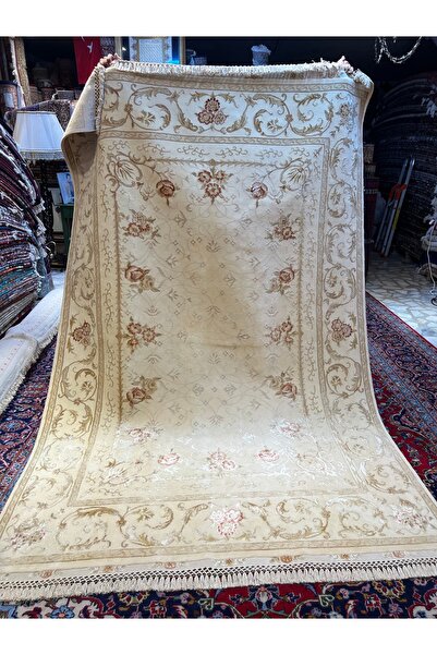 RD RAMAZAN DAĞ EL HALI SANATI El Dokuma Feshane Halısı İpek Saçak Üzerine İpe...