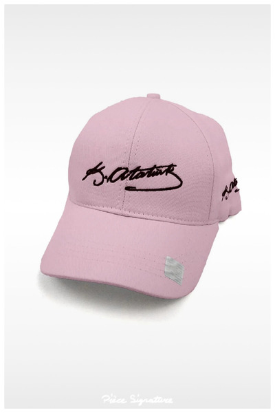 PIECE SIGNATURE Κεντημένο καπέλο Eck Tekstil Unisex σε ροζ χρώμα με σχέδιο At...