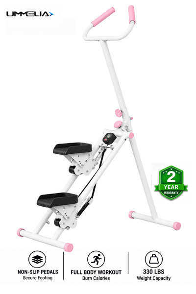 Ummelia 10 in 1 Foldable Rock Climbing Stepper Machine| Adjustable Stair Clim...