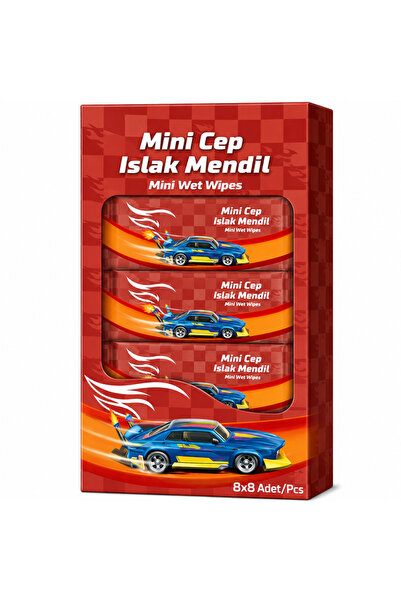 NW NessiWorld Wet Mini Pocket Wipes 8-Pack