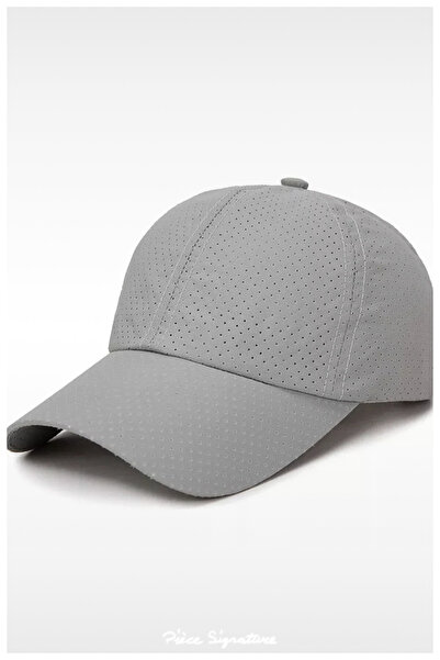 PIECE SIGNATURE Quick Drying, Mesh, Micro Unisex Sun Hat Gray