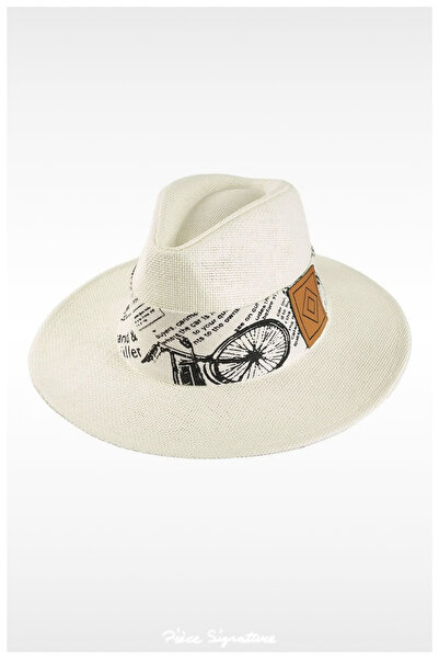 PIECE SIGNATURE Paper Hat with Belt Detail
