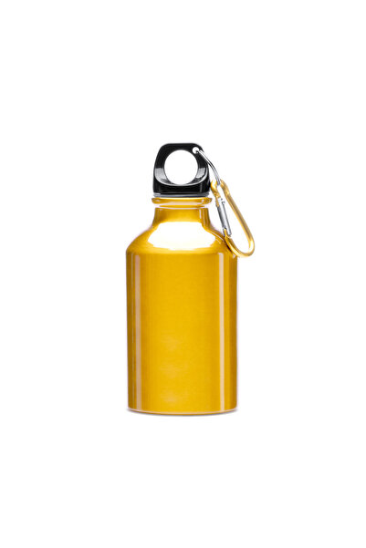 STAMINA Sticlă sport YACA din aluminiu cu carabină, 330 ml, galben