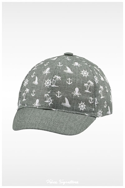 PIECE SIGNATURE 100% Cotton Sun Hat for Boys (1-3 Years) (Size 48-50)