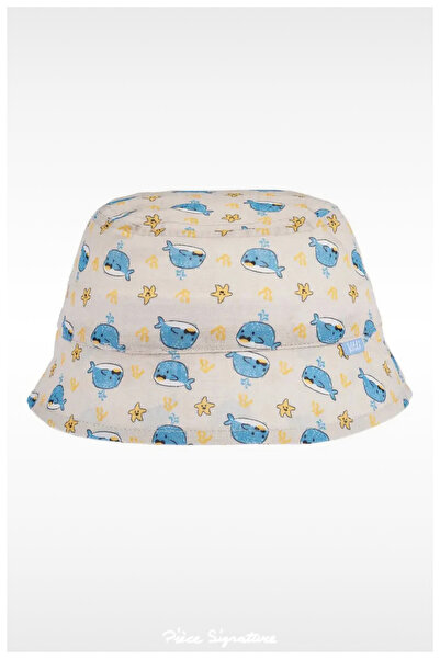 PIECE SIGNATURE Fisherman Sun Hat for Boys (Ages 1-3) (Size 48-50 cm)