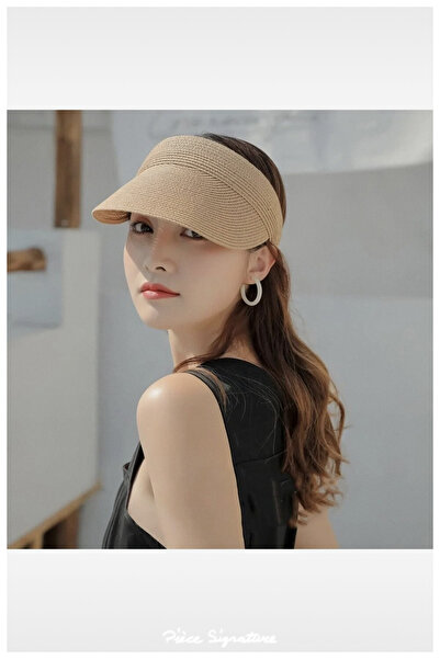 PIECE SIGNATURE Empty Straw Hat for Women and Men (53-59 Cm)