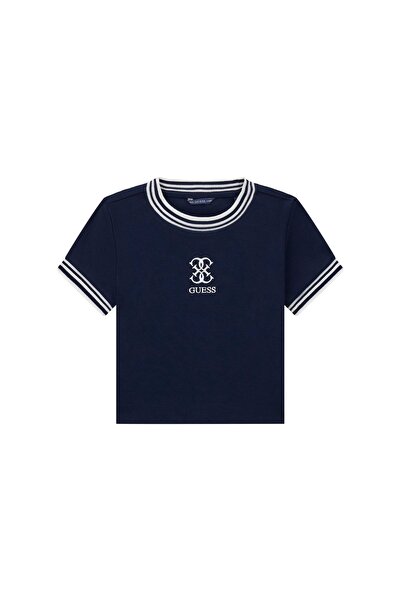 Guess Tricou de fată J6YI26K4425 Albastru închis