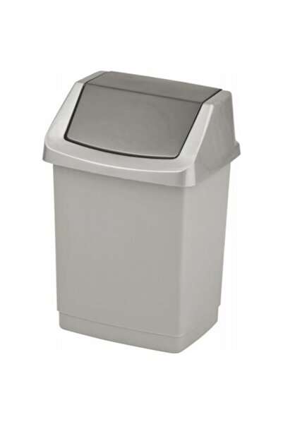 CURVER Coș de gunoi din plastic, Curver, 15 L, Argintiu, 175006