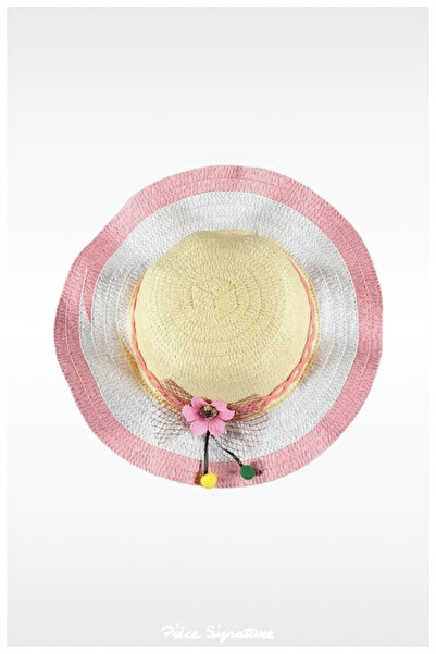 PIECE SIGNATURE Girl's Yellow Daisy Straw Hat